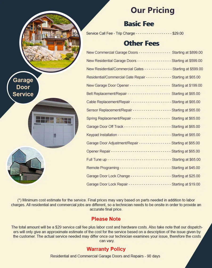 Garage Doors Store Repairs Mesa, AZ 888-691-8154